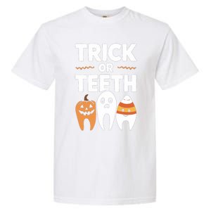 Trick Or Th Funny Dental Halloween Treat Dentist Funny Gift Garment-Dyed Heavyweight T-Shirt