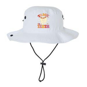 Trick Or Teeth Ghost Groovy Dental Halloween Treat Dentist Cute Gift Legacy Cool Fit Booney Bucket Hat