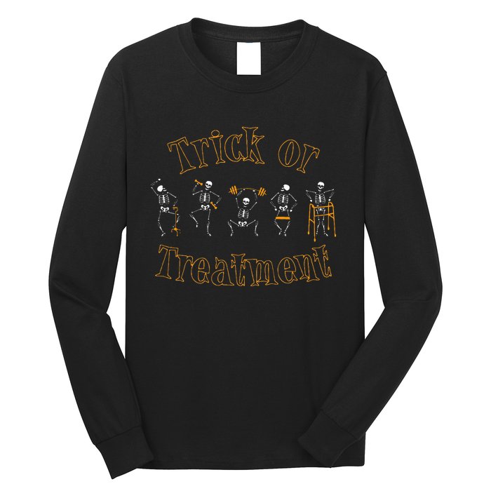 Trick Or Treatt Pt Physical Therapy Therapist Halloween Long Sleeve Shirt