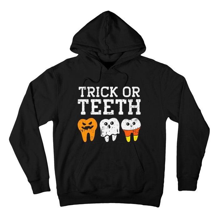 Trick Or Teeth Funny Dental Halloween Treat Dentist Hoodie