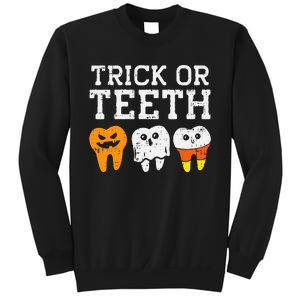 Trick Or Teeth Funny Dental Halloween Treat Dentist Sweatshirt