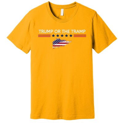 Trump Or The Tramp 2024 Vote Vance 2024 Premium T-Shirt