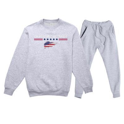 Trump Or The Tramp 2024 Vote Vance 2024 Premium Crewneck Sweatsuit Set