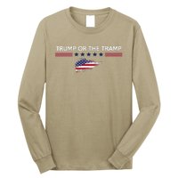 Trump Or The Tramp 2024 Vote Vance 2024 Long Sleeve Shirt