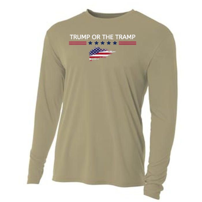 Trump Or The Tramp 2024 Vote Vance 2024 Cooling Performance Long Sleeve Crew