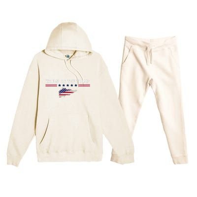 Trump Or The Tramp 2024 Vote Vance 2024 Premium Hooded Sweatsuit Set