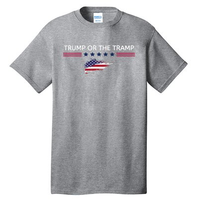 Trump Or The Tramp 2024 Vote Vance 2024 Tall T-Shirt