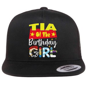 Tia Of The Birthday Girl Toy Familly Matching Story Flat Bill Trucker Hat