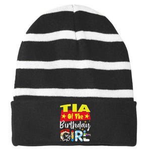 Tia Of The Birthday Girl Toy Familly Matching Story Striped Beanie with Solid Band