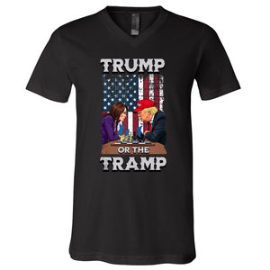 Trump Or The Tramp 2024 Vote For Trump Trump Vance 2024 V-Neck T-Shirt