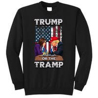 Trump Or The Tramp 2024 Vote For Trump Trump Vance 2024 Tall Sweatshirt