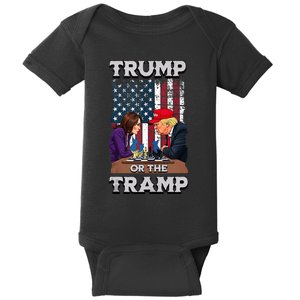 Trump Or The Tramp 2024 Vote For Trump Trump Vance 2024 Baby Bodysuit