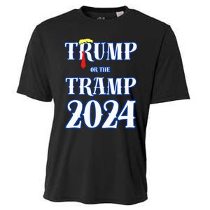 Trump Or The Tramp 2024 Vote For Trump Trump Vance 2024 Cooling Performance Crew T-Shirt