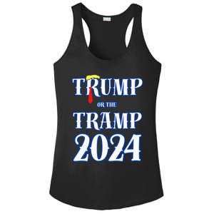 Trump Or The Tramp 2024 Vote For Trump Trump Vance 2024 Ladies PosiCharge Competitor Racerback Tank