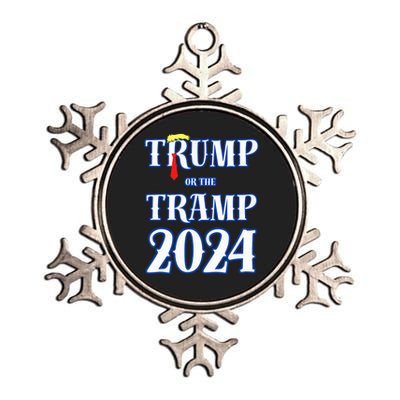 Trump Or The Tramp 2024 Vote For Trump Trump Vance 2024 Metallic Star Ornament