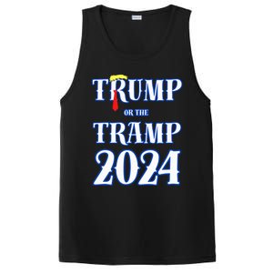 Trump Or The Tramp 2024 Vote For Trump Trump Vance 2024 PosiCharge Competitor Tank