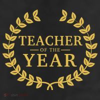 Teacher Of The Year Greatest Ever Award Day 7 Panel Mesh Trucker Snapback Hat