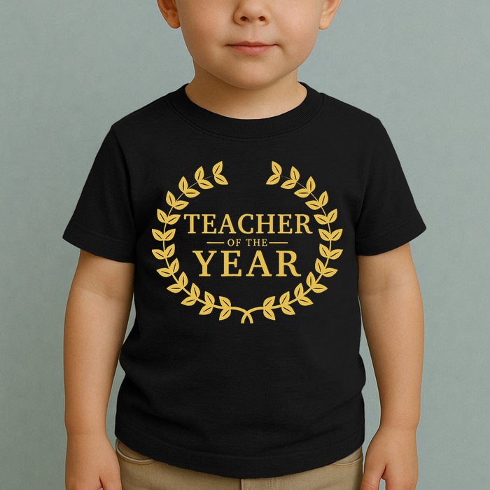 Teacher Of The Year Greatest Ever Award Day Toddler T-Shirt