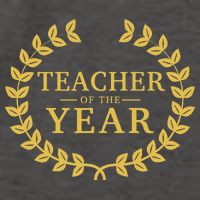 Teacher Of The Year Greatest Ever Award Day Vector Backpack