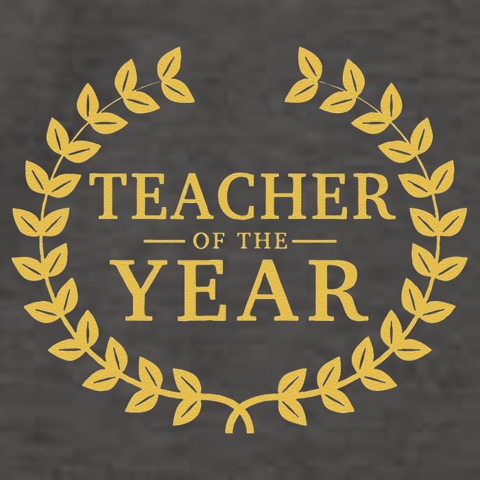 Teacher Of The Year Greatest Ever Award Day Vector Backpack