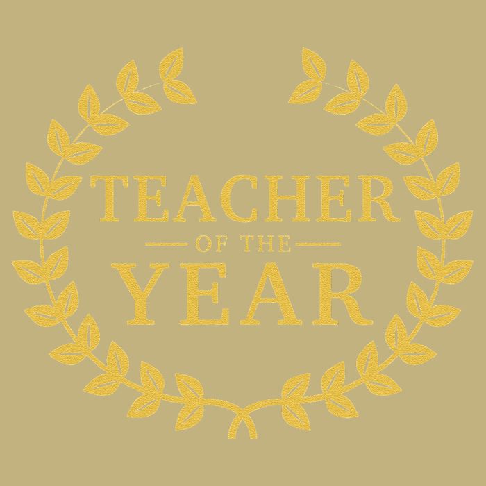 Teacher Of The Year Greatest Ever Award Day Cooling Performance Crew T-Shirt
