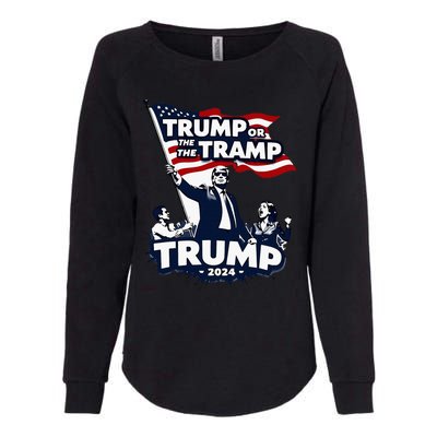 Trump Or The Tramp 2024 Vote For Trump Vance Election Humor Womens California Wash Sweatshirt