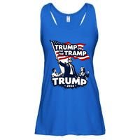 Trump Or The Tramp 2024 Vote For Trump Vance Election Humor Ladies Essential Flowy Tank