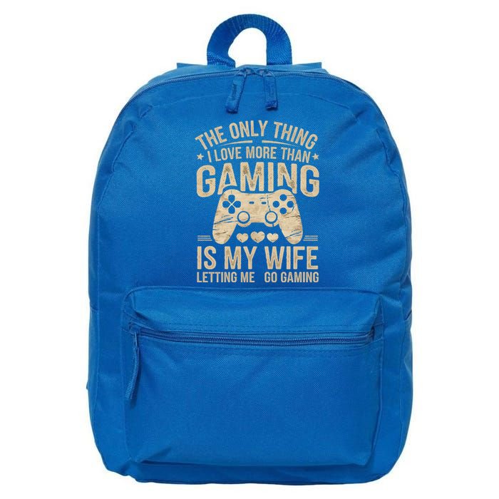 The Only Thing I Love More Than Gaming Vintage Retro Gamer Gift 16 in Basic Backpack