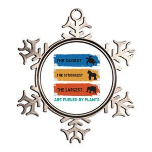 The Oldest The Strongest The Largest Fuelled By Plants Vegan Gift Metallic Star Ornament