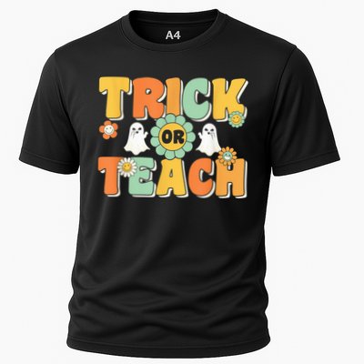 Trick Or Teach Funny Teacher Halloween Costume Teacher Performance Shirt