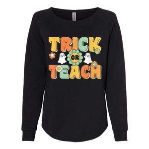 Trick Or Teach Funny Teacher Halloween Costume Teacher Womens California Wash Sweatshirt