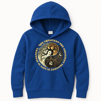 Tree Of The Mystical Life Zen Yoga Meditation Gift Funny Gift Kids Hoodie