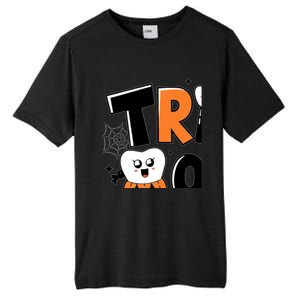 Trick Or Th Funny Dental Halloween Treat Dentist Gift Tall Fusion ChromaSoft Performance T-Shirt