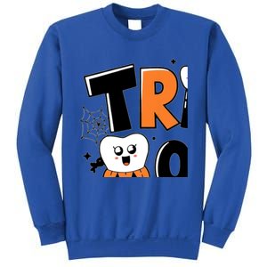 Trick Or Th Funny Dental Halloween Treat Dentist Gift Sweatshirt