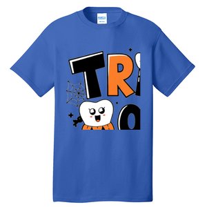 Trick Or Th Funny Dental Halloween Treat Dentist Gift Tall T-Shirt