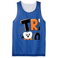 Trick Or Th Funny Dental Halloween Treat Dentist Gift Mesh Reversible Basketball Jersey Tank