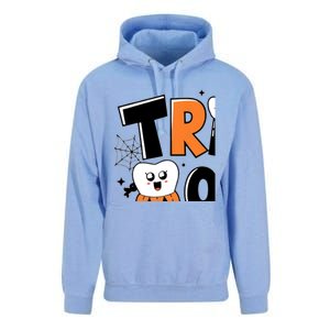 Trick Or Th Funny Dental Halloween Treat Dentist Gift Unisex Surf Hoodie