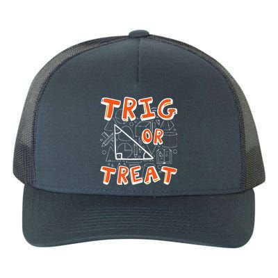 Trig Or Treat Lazy Halloween Costume Funny Math Teacher Yupoong Adult 5-Panel Trucker Hat