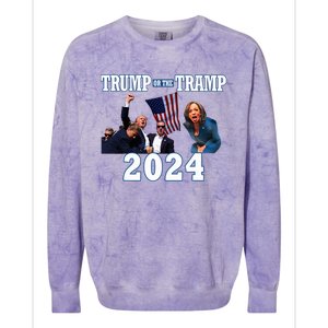 Trump Or The Tramp 2024 Vote For Trump Trump Vance 2024 Colorblast Crewneck Sweatshirt