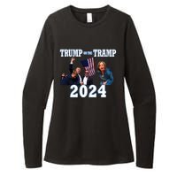 Trump Or The Tramp 2024 Vote For Trump Trump Vance 2024 Womens CVC Long Sleeve Shirt