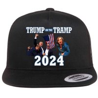 Trump Or The Tramp 2024 Vote For Trump Trump Vance 2024 Flat Bill Trucker Hat