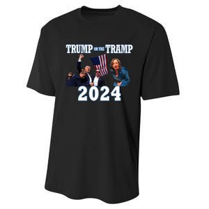 Trump Or The Tramp 2024 Vote For Trump Trump Vance 2024 Performance Sprint T-Shirt