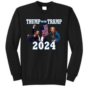 Trump Or The Tramp 2024 Vote For Trump Trump Vance 2024 Tall Sweatshirt