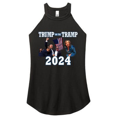 Trump Or The Tramp 2024 Vote For Trump Trump Vance 2024 Women's Perfect Tri Rocker Tank