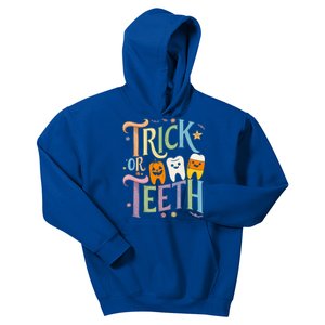 Trick Or Th Funny Dental Halloween Treat Dentist Great Gift Kids Hoodie