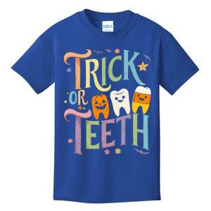 Trick Or Th Funny Dental Halloween Treat Dentist Great Gift Kids T-Shirt