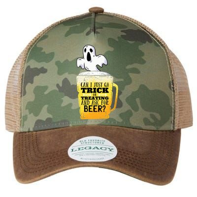 Trick Or Treating Beer Funny Legacy Tie Dye Trucker Hat