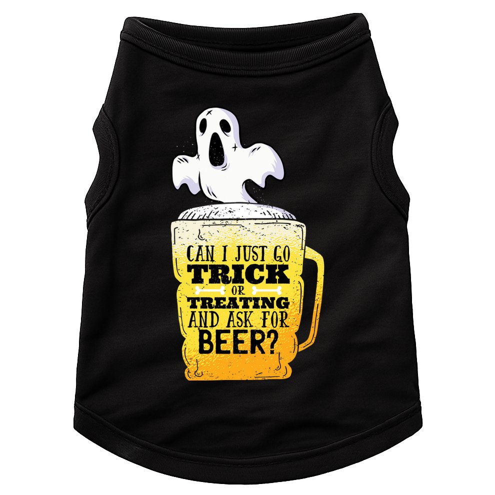 Trick Or Treating Beer Funny Doggie Tank