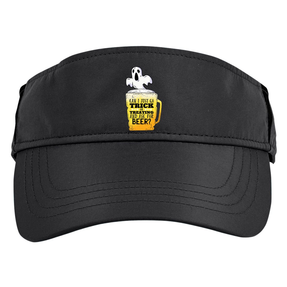 Trick Or Treating Beer Funny Adult Drive Performance Visor