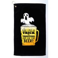 Trick Or Treating Beer Funny Golf Towel
